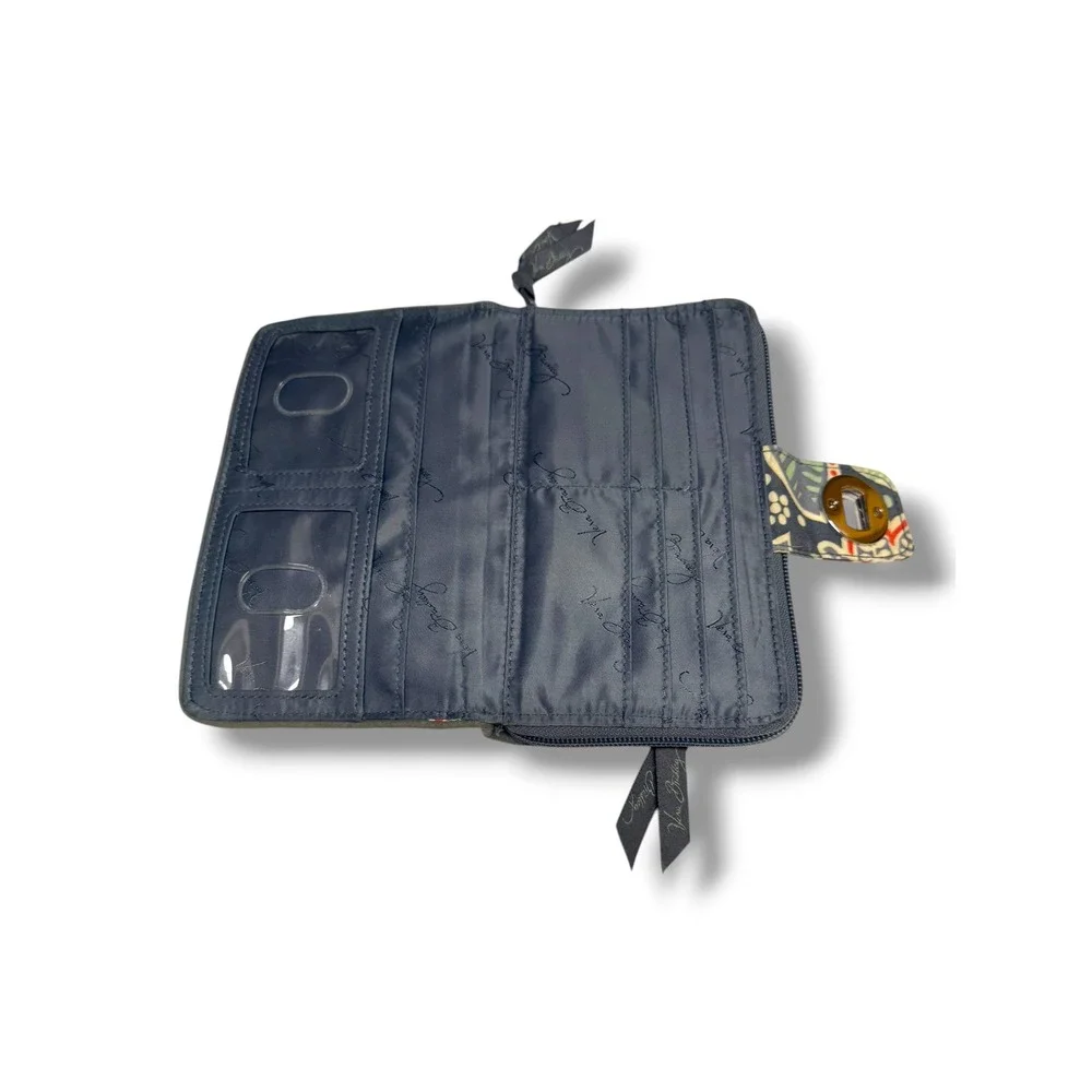 Vera Bradley Nomadic Floral Quilted Turnlock Wallet‎ Accordion Organizer Clutch